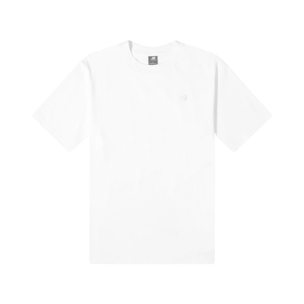 New Balance Athletics Cotton Embroidered NB Ανδρικη Μπλουζα Λευκη