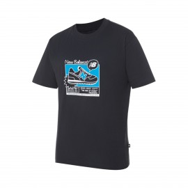 New Balance Sports Essentials AD Graphic Ανδρικη Μπλουζα Μαυρη
