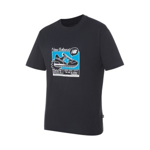 New Balance Sports Essentials AD Graphic Ανδρικη Μπλουζα Μαυρη