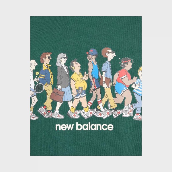 New Balance Athletics Archive Walk Graphics Ανδρικη Μπλουζα Πρασινη