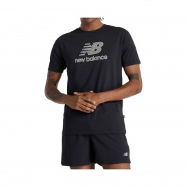 New Balance Heatertech Logo Train Ανδρικη Μπλουζα Μαυρη