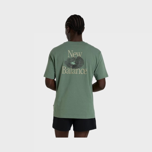 New Balance X Debut Pitch Ancient Theater Graphic Ανδρικη Μπλουζα Πρασινη