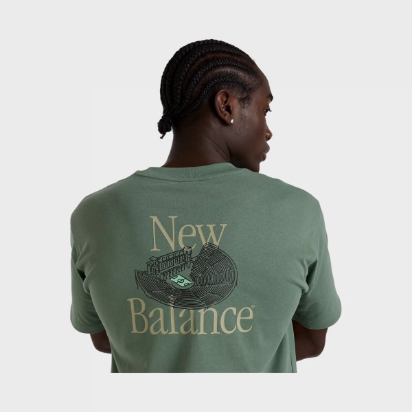 New Balance X Debut Pitch Ancient Theater Graphic Ανδρικη Μπλουζα Πρασινη