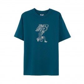 New Balance x Debut Statue Graphic Relaxed Fit Ανδρικη Μπλουζα Πετρολ
