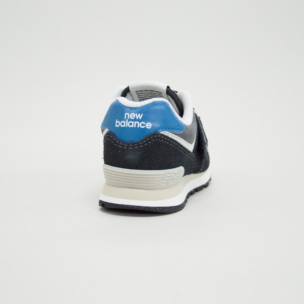 New Balance 574 Sneakers Suede Παιδικο Παπουτσι Μαυρο - Γκρι