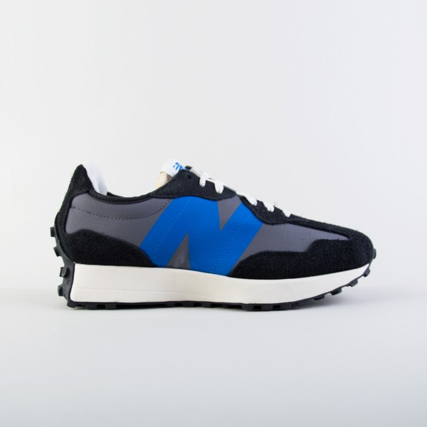 New Balance Classics 327 Suede Sneaker Ανδρικο Παπουτσι Μαυρο - Μπλε