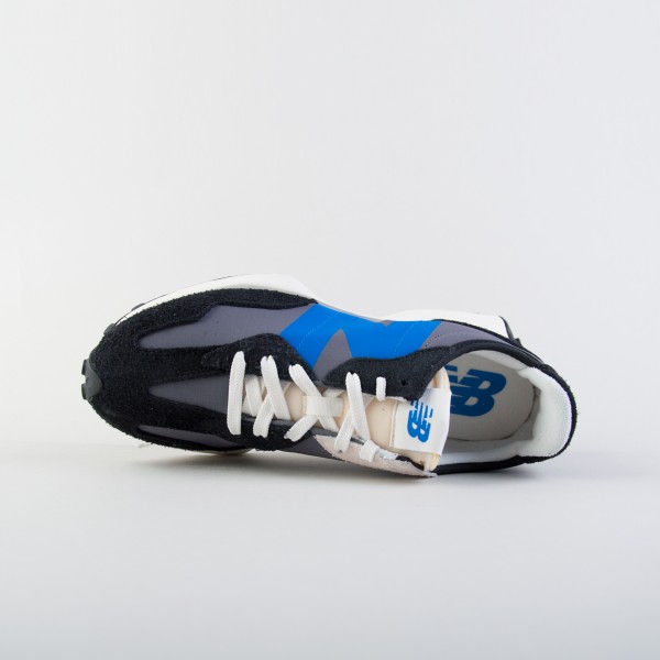 New Balance Classics 327 Suede Sneaker Ανδρικο Παπουτσι Μαυρο - Μπλε