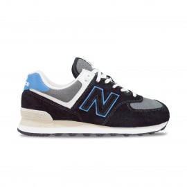 New Balance 574 Sneakers Suede Ανδρικο Παπουτσι Μαυρο - Γκρι