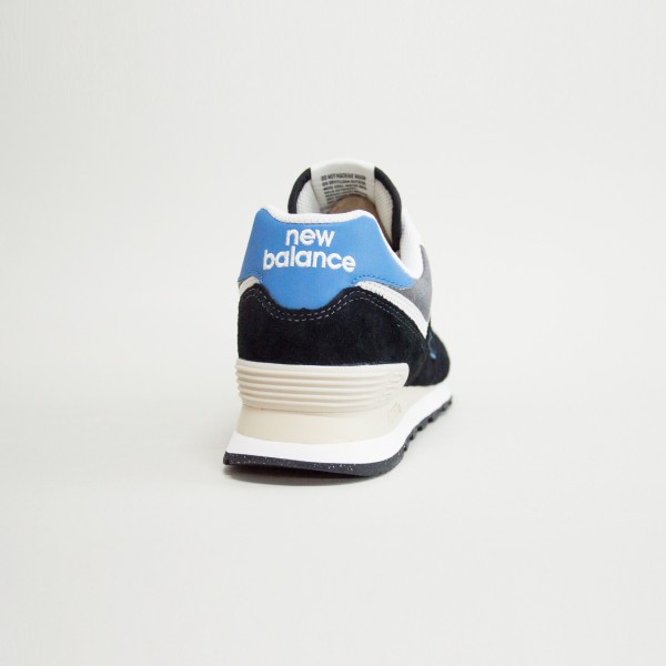 New Balance 574 Sneakers Suede Ανδρικο Παπουτσι Μαυρο - Γκρι