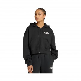 New Balance Linear Heritage FL Hooded Γυναικεια Ζακετα Μαυρη