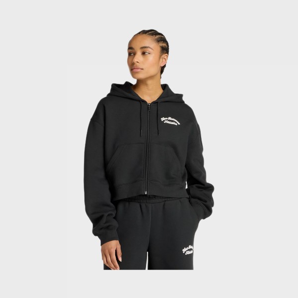 New Balance Linear Heritage FL Hooded Γυναικεια Ζακετα Μαυρη