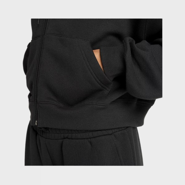 New Balance Linear Heritage FL Hooded Γυναικεια Ζακετα Μαυρη