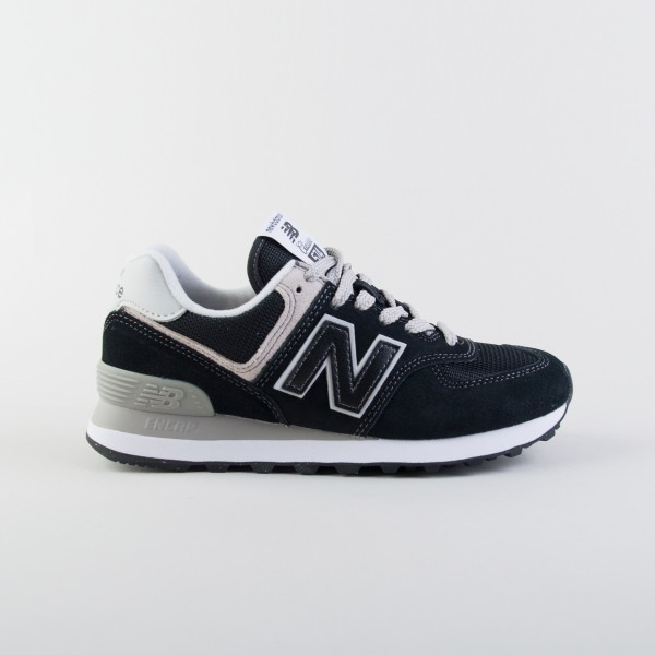 New Balance 574 Suede Classics Γυναικειο Παπουτσι Μαυρο