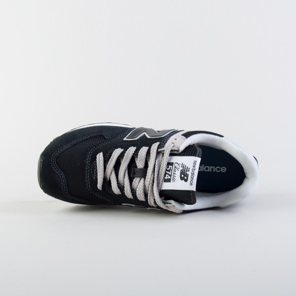 New Balance 574 Suede Classics Γυναικειο Παπουτσι Μαυρο