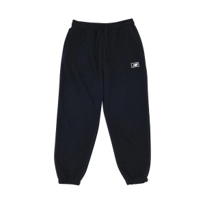 New Balance Essentials French Terry Small Logo Γυναικειο Παντελονι Μαυρο