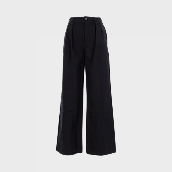 New Balance Boylston Twill Trouser Everyday Γυναικειο Παντελονι Μαυρο