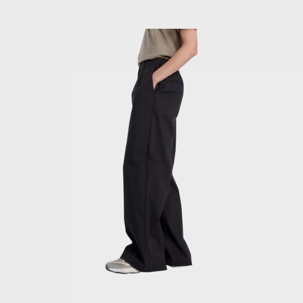 New Balance Boylston Twill Trouser Everyday Γυναικειο Παντελονι Μαυρο