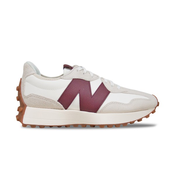 New Balance 327 Classics Suede Leather Γυναικειο Παπουτσι Μπεζ - Μπορντο
