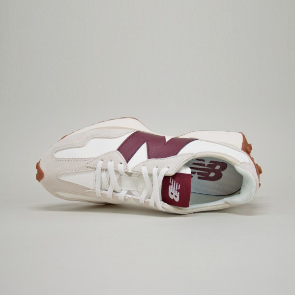 New Balance 327 Classics Suede Leather Γυναικειο Παπουτσι Μπεζ - Μπορντο