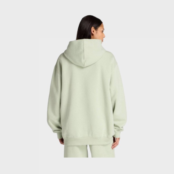 New Balance Linear Heritage Long FL Hooded Γυναικειο Φουτερ Βεραμαν