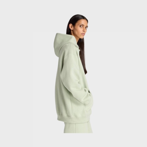 New Balance Linear Heritage Long FL Hooded Γυναικειο Φουτερ Βεραμαν