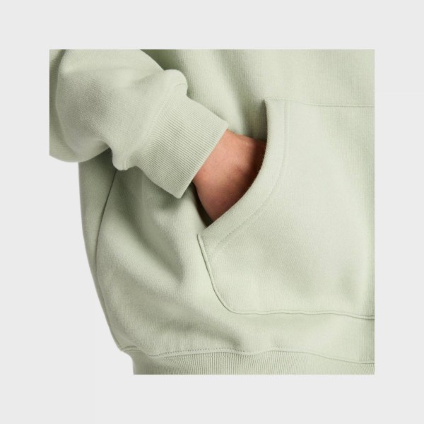 New Balance Linear Heritage Long FL Hooded Γυναικειο Φουτερ Βεραμαν
