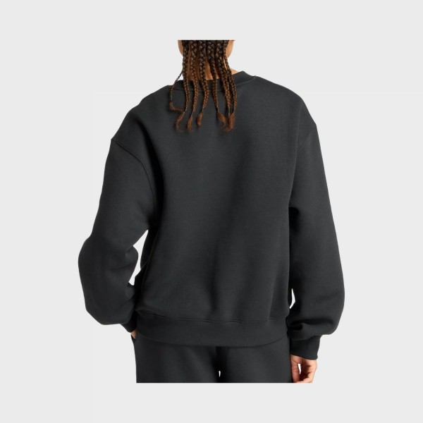 New Balance Reimagined Logos Fleece Crew Neck Γυναικεια Μπλουζα Μαυρη