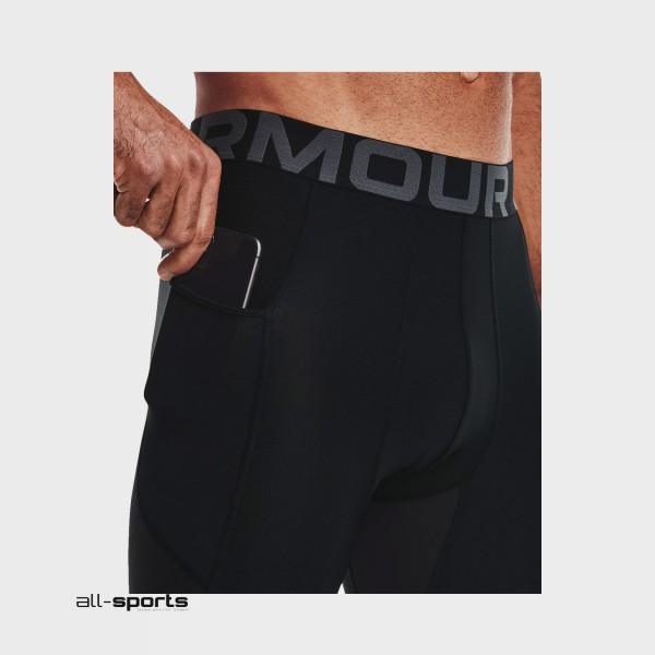 Under Armour Heatgear 3/4 Ανδρικο Κολαν Μαυρο