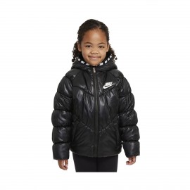 Nike Chevron Cinched Puffer Παιδικο Μπουφαν Μαυρο