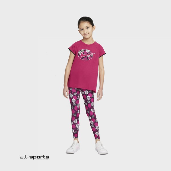 Nike Icon Clash Set Floral Παιδικο Σετ Ροζ