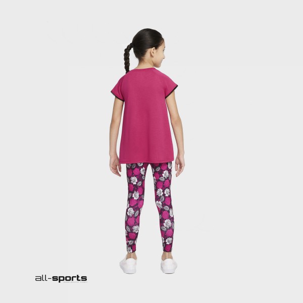 Nike Icon Clash Set Floral Παιδικο Σετ Ροζ