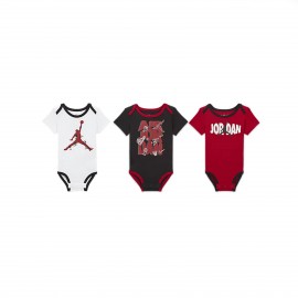 Jordan Jumpman Playground 3 Pieces Βρεφικα Φορμακια Λευκο - Μαυρο - Κοκκινο