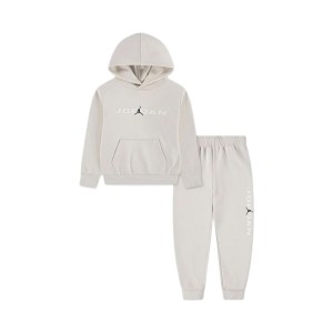 Jordan MJ Baseline Fleece Παιδικο Σετ Ρουχων Μπεζ