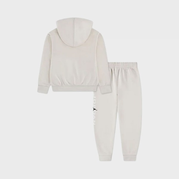Jordan MJ Baseline Fleece Παιδικο Σετ Ρουχων Μπεζ