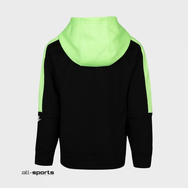 Nike Rise Pullover Παιδικο Φουτερ Μαυρο - Πρασινο