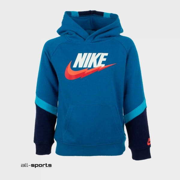 Nike Blocked Pullover Παιδικο Φουτερ Μπλε 