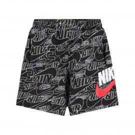 Nike Sportswear Read All Over Print Παιδικη Βερμουδα Μαυρη