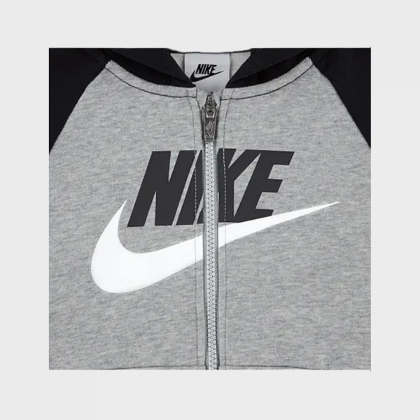 Nike Sportswear Color Blocked HBR Παιδικο Σετ Ρουχων Μαυρο - Γκρι