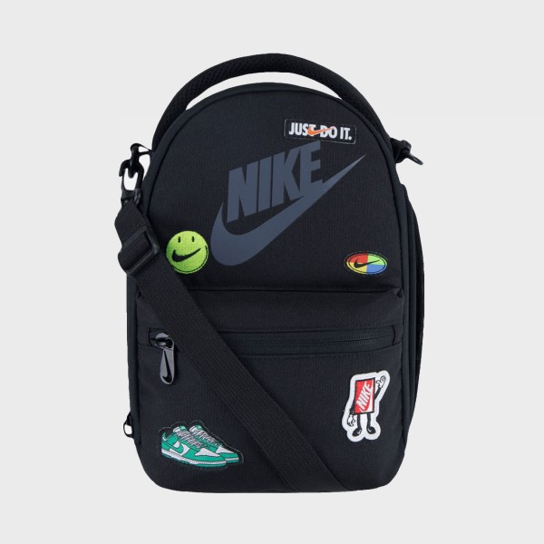 Nike Patch Lunch Tote 4 Λιτρα Παιδικη Τσαντα Μαυρη