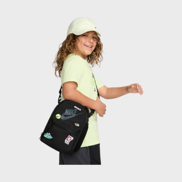 Nike Patch Lunch Tote 4 Λιτρα Παιδικη Τσαντα Μαυρη