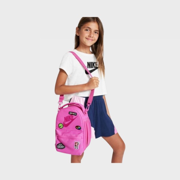 Nike Patch Lunch Tote 4 Λιτρα Παιδικη Τσαντα Ροζ 