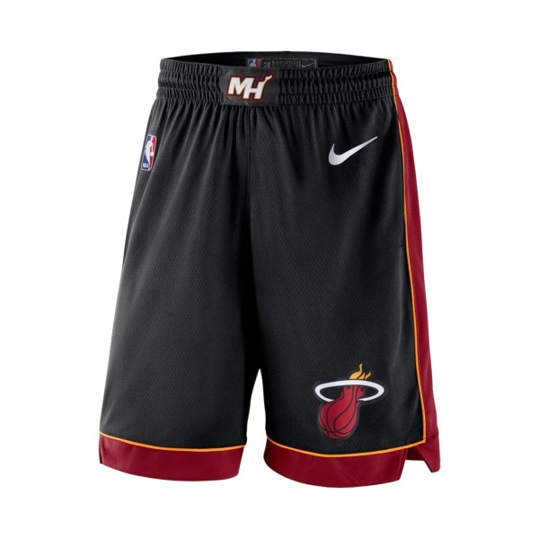 Nike NBA Miami Heat Icon Edition Swingman Ανδρικη Βερμουδα Μαυρο - Κοκκινο