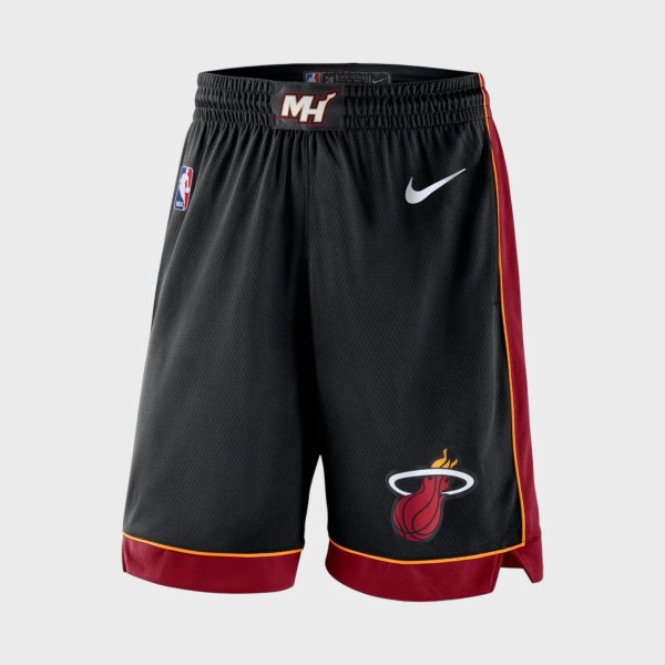 Nike NBA Miami Heat Icon Edition Swingman Ανδρικη Βερμουδα Μαυρο - Κοκκινο