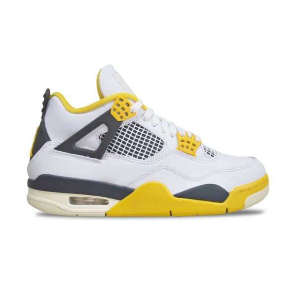 Air Jordan 4 Retro Mid Off Court Flex Unisex Παπουτσι Λευκο - Κιτρινο