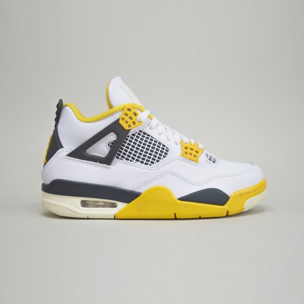 Air Jordan 4 Retro Mid Off Court Flex Unisex Παπουτσι Λευκο - Κιτρινο