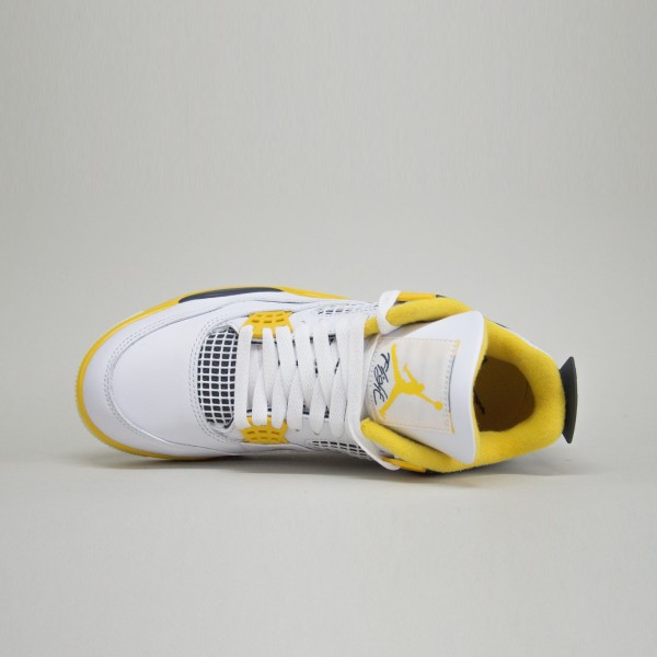 Air Jordan 4 Retro Mid Off Court Flex Unisex Παπουτσι Λευκο - Κιτρινο