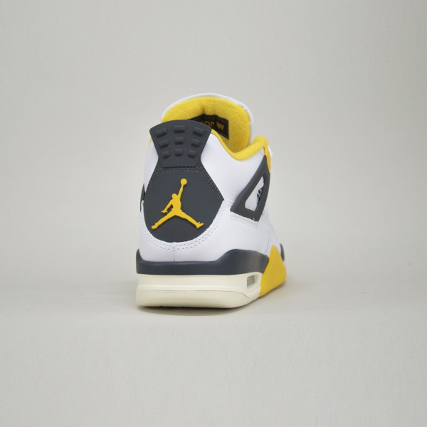 Air Jordan 4 Retro Mid Off Court Flex Unisex Παπουτσι Λευκο - Κιτρινο