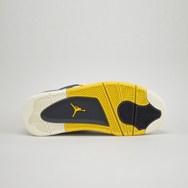 Air Jordan 4 Retro Mid Off Court Flex Unisex Παπουτσι Λευκο - Κιτρινο