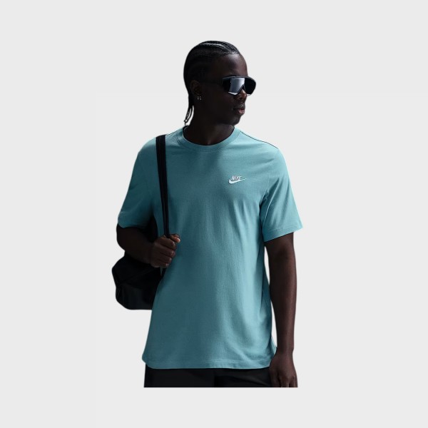 Nike Sportswear Club Left Small Logo Ανδρικη Μπλουζα Μπλε