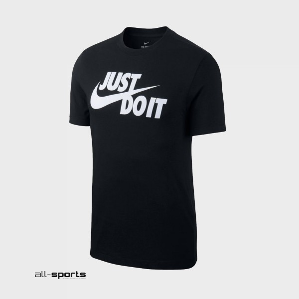 Nike Sportswear Just Do It Swoosh Ανδρικη Μπλουζα Μαυρη